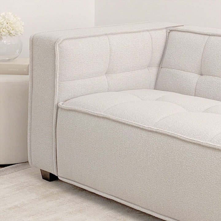 Hadlee Quilted Putty Boucle Sofa Range Sofa 