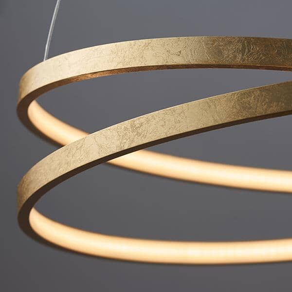 Halo Ring Circular Gold LED Ceiling Light Lighting 