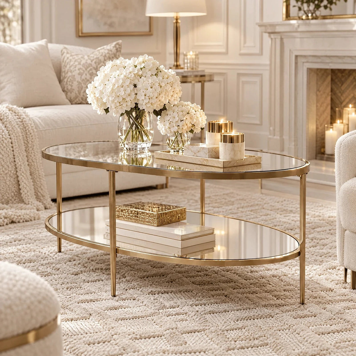 Hamilton Champagne Coffee Table Furniture 