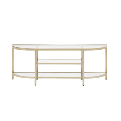 Hamilton Champagne Metal TV Unit Furniture 