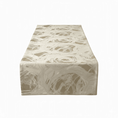 Harlow Cream & Gold Metallic Bed Runner Textiles 