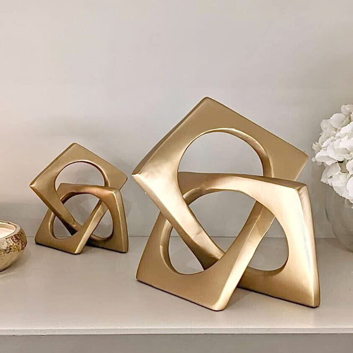 Harriet Large Gold Decorative Knot Sculpture Accessories 