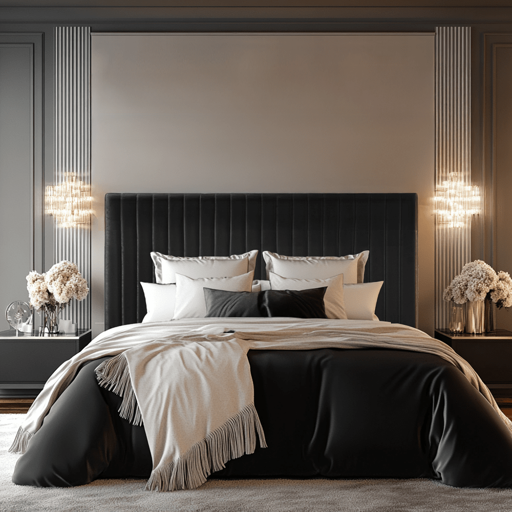 Harriet Velvet Channelled Ottoman Bed