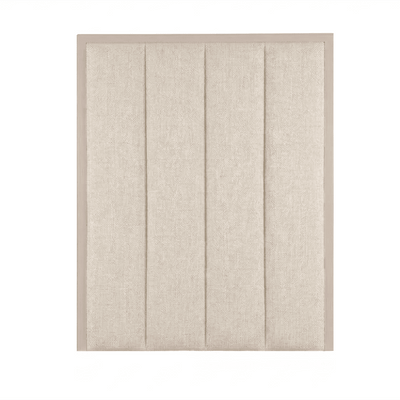 Harrington Almond Woven Channelled Headboard with Soft Pink Frame Beds and Headboards 