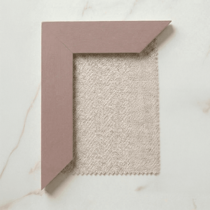 Harrington Natural Woven Channelled Headboard with Mauve Frame – Rowen ...