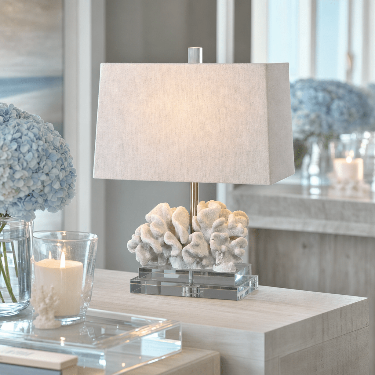 Haven Coral Sculptural Table Lamp Lighting 