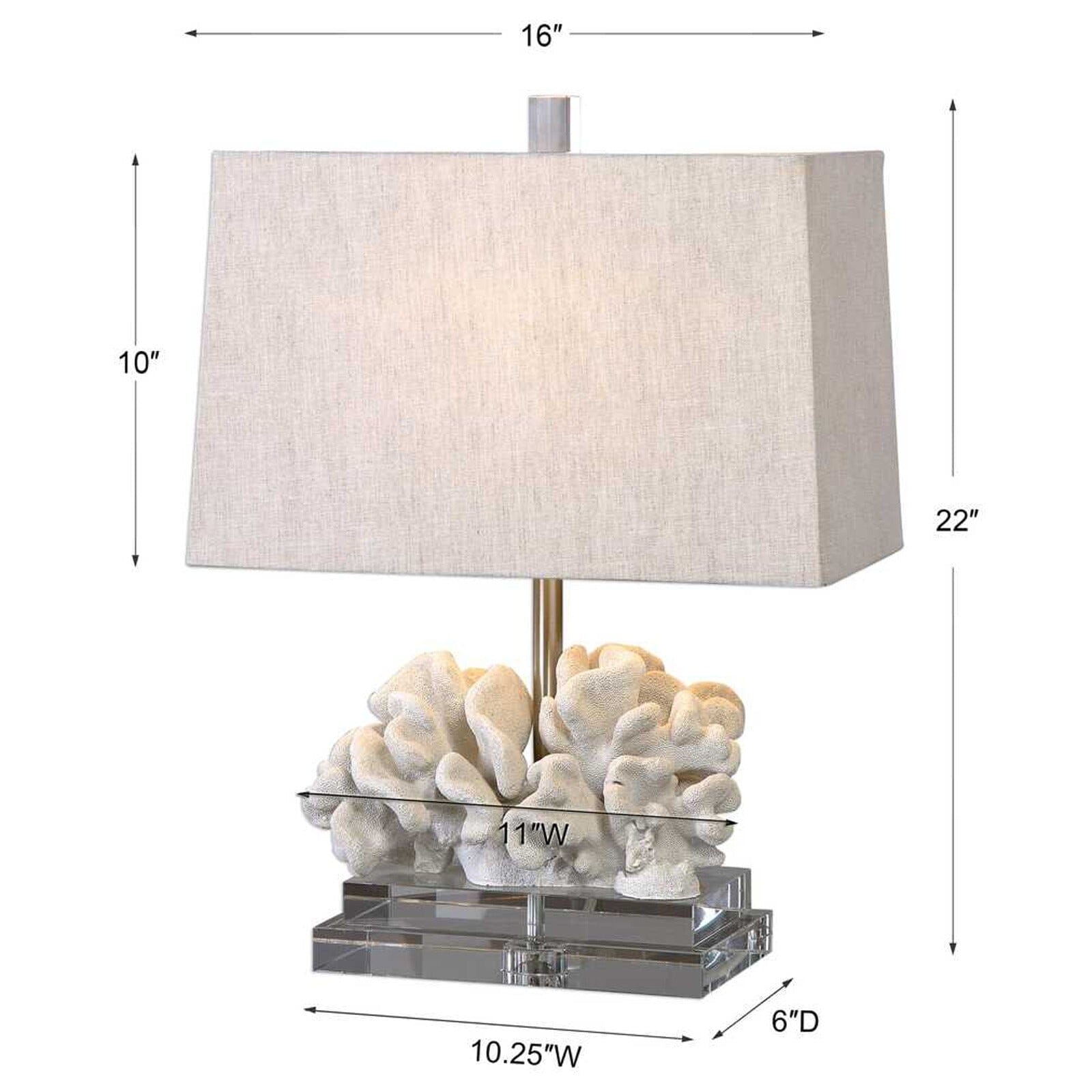 Haven Coral Sculptural Table Lamp Lighting 