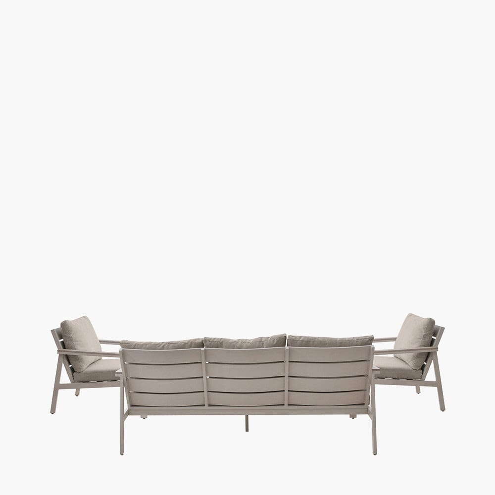 Hawaii Cream & Taupe 4 Piece Outdoor Lounge Set Outdoor 
