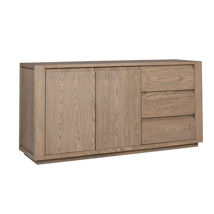 Hayden Smoked Oak 2 Door 3 Drawer Sideboard Furniture 