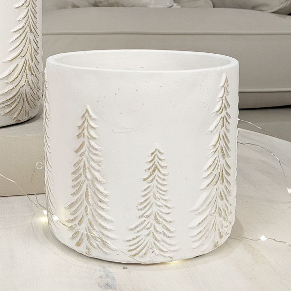 Helene Gold & White Forest Decorative Planter Accessories 