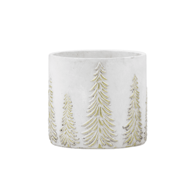 Helene Gold & White Forest Decorative Planter Accessories 