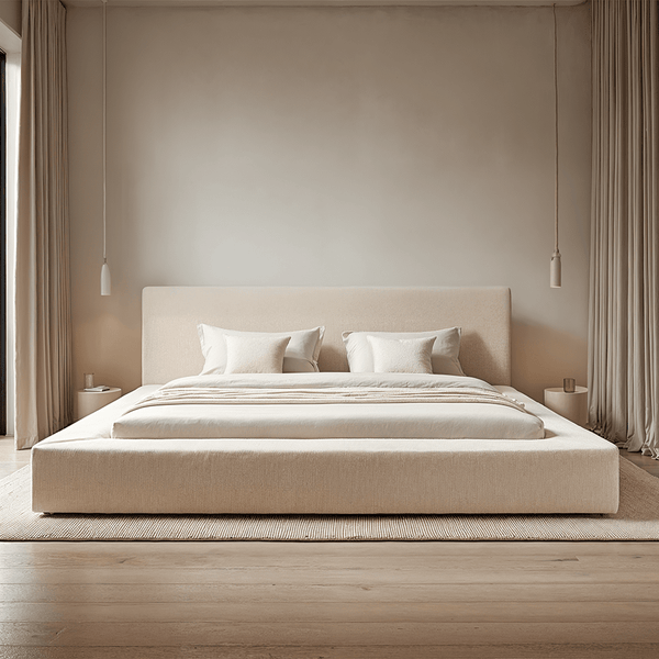 Hudson White Twill Super Soft Bed Beds and Headboards 