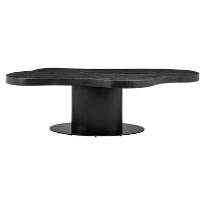 Hyde Dark Wood Wave Edge Dining Table Furniture 