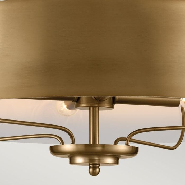 Ianthe Gold 4 Light Ceiling Light with Gold Shade Lighting 