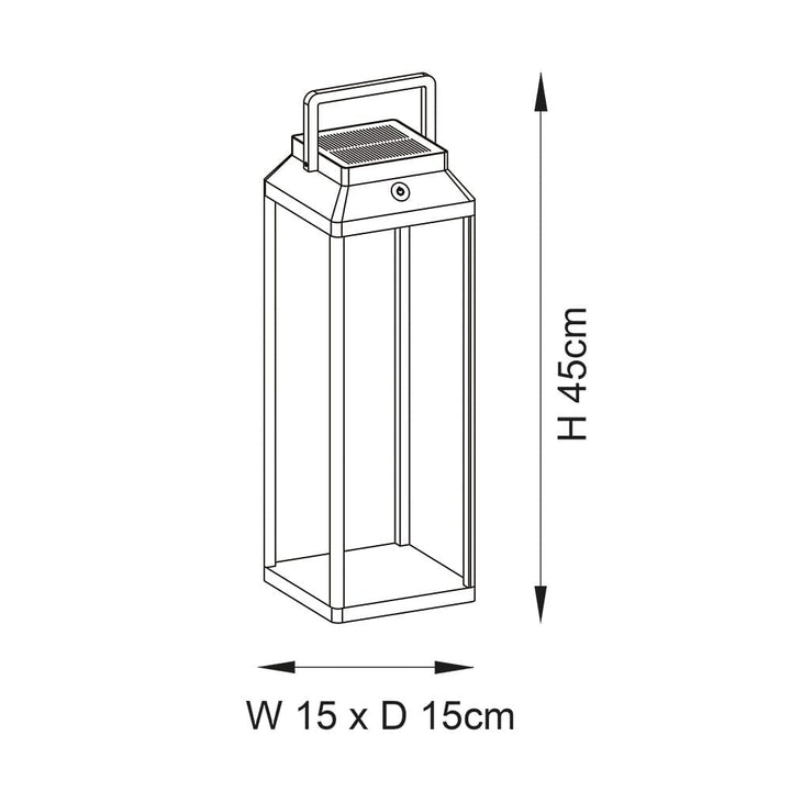 Ibiza Large Outdoor Table Lantern 