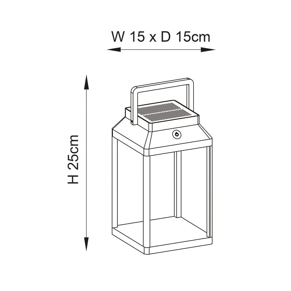 Ibiza Medium Outdoor Table Lantern 