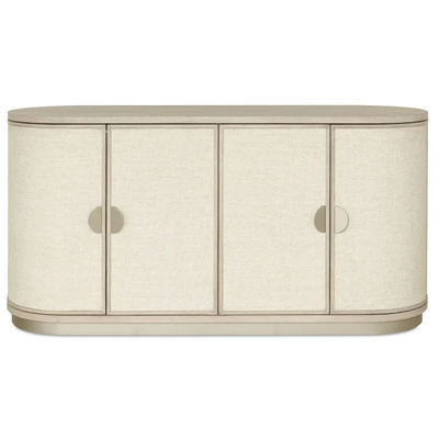 Nerida Whitewash Oval 4 Door Sideboard