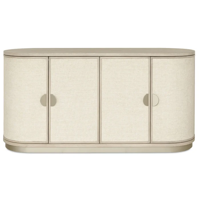 Nerida Whitewash Oval 4 Door Sideboard