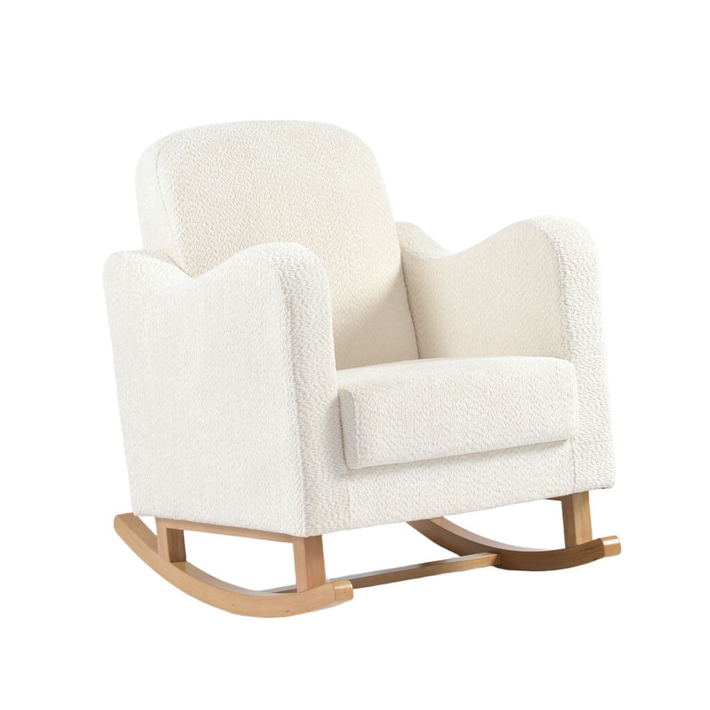 Noemi Snow Boucle Rocking Nursing Chair