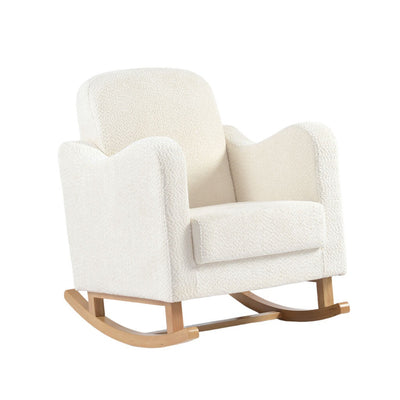 Noemi Snow Boucle Rocking Nursing Chair
