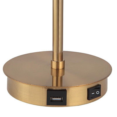 Poki Gold Orb Table Lamp