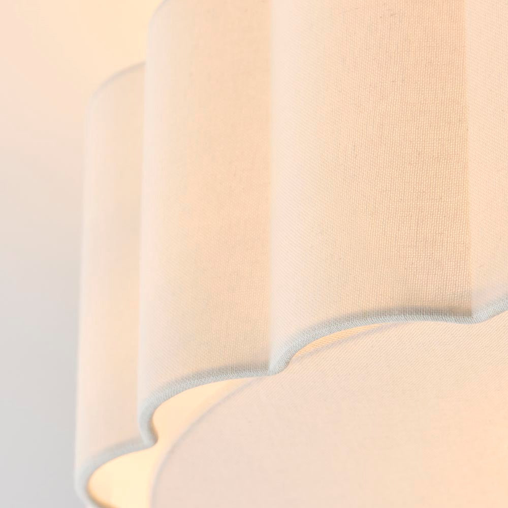 Pandora Cream & Gold Flush Ceiling Light