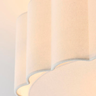 Pandora Cream & Gold Flush Ceiling Light