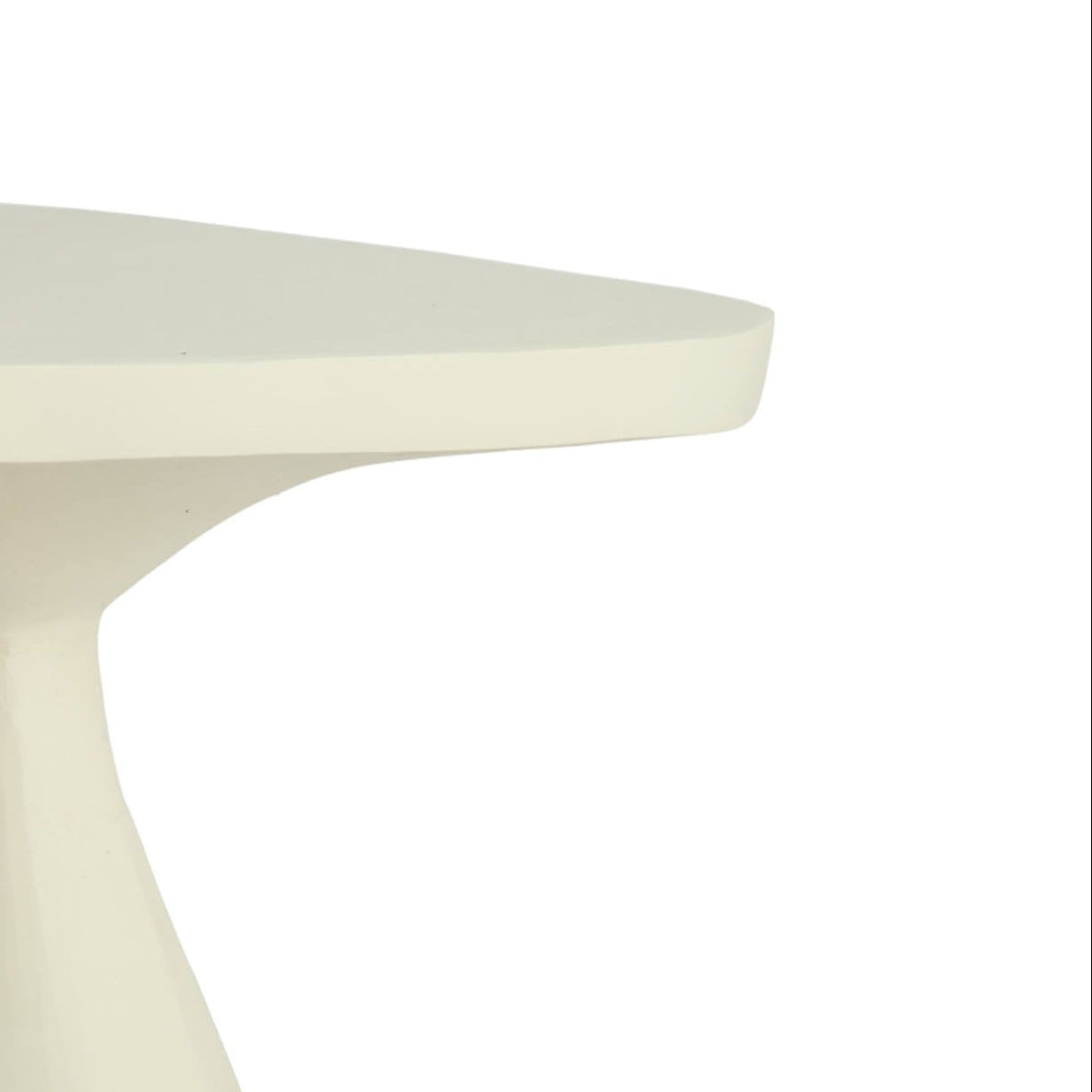 Chelsie Cream Curved Accent Side Table