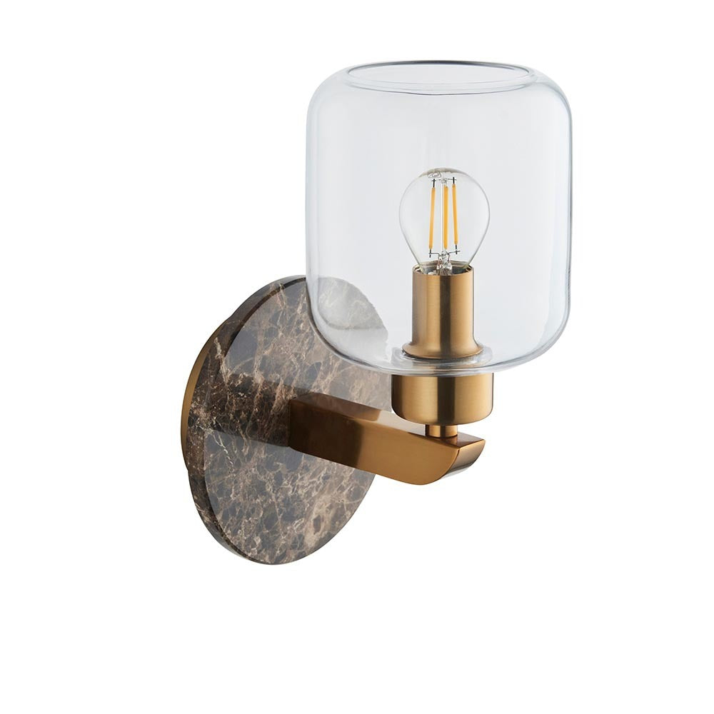 Bonnie Brown Marble & Glass Wall Light