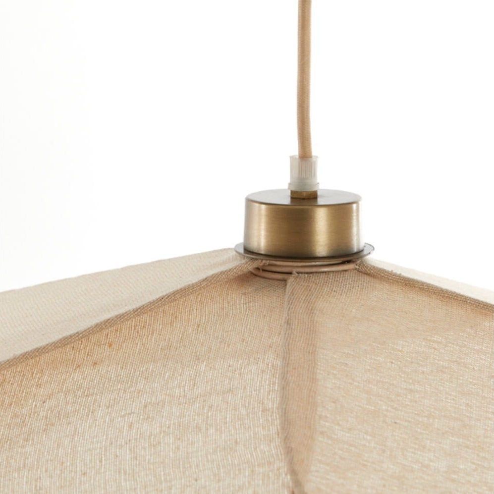 Wrenlee Beige Fabric Flower Shaped Ceiling Light