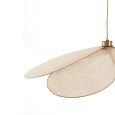 Wrenlee Beige Fabric Flower Shaped Ceiling Light
