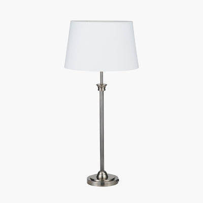 Alto Antique Silver Table Lamp