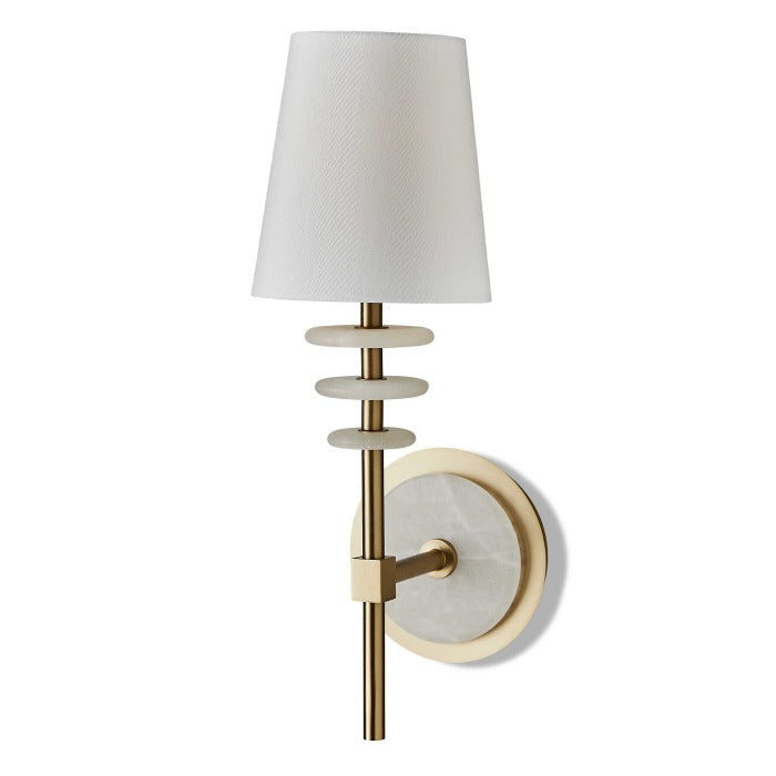 Ailani Luxury Alabaster Marble & Gold Wall Light