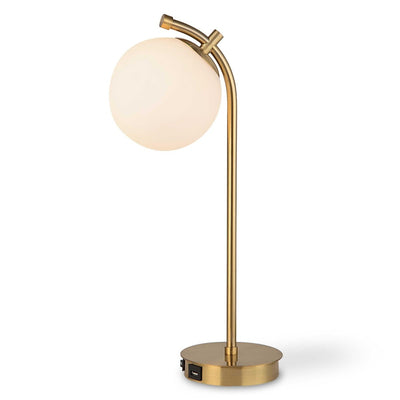 Poki Gold Orb Table Lamp