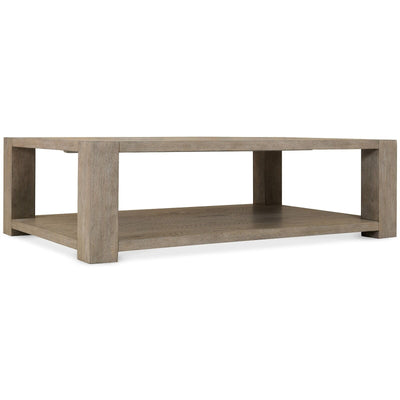 Hudson Greige Wooden Two Tier Rectangular Coffee Table