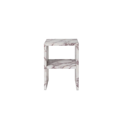 Venessia Calacatta Marble Effect Bedside Table