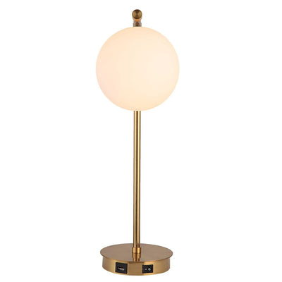 Poki Gold Orb Table Lamp