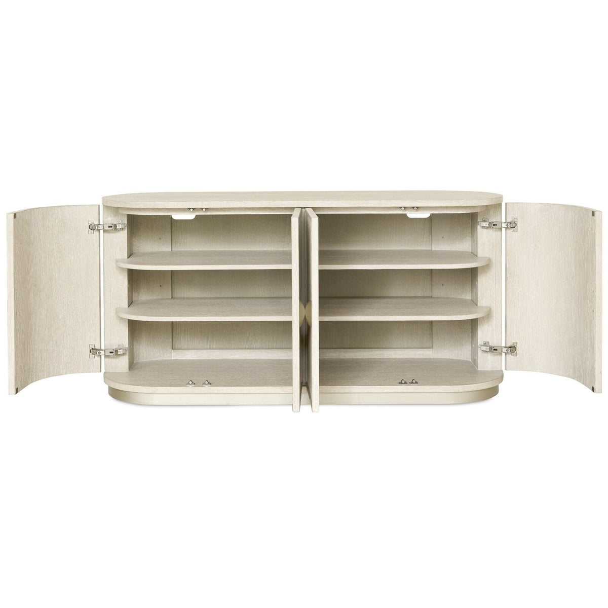 Nerida Whitewash Oval 4 Door Sideboard