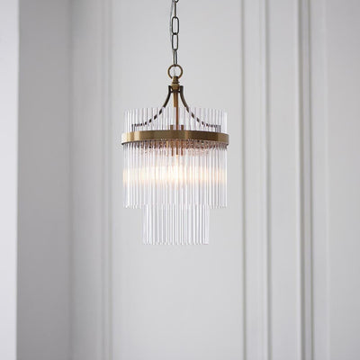 In Stock - Abella Light Gold & Glass Pendant Ceiling Light Lighting 