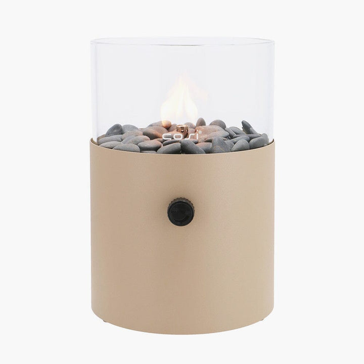 In Stock - Blaze Beige Fire Lantern with Handle 