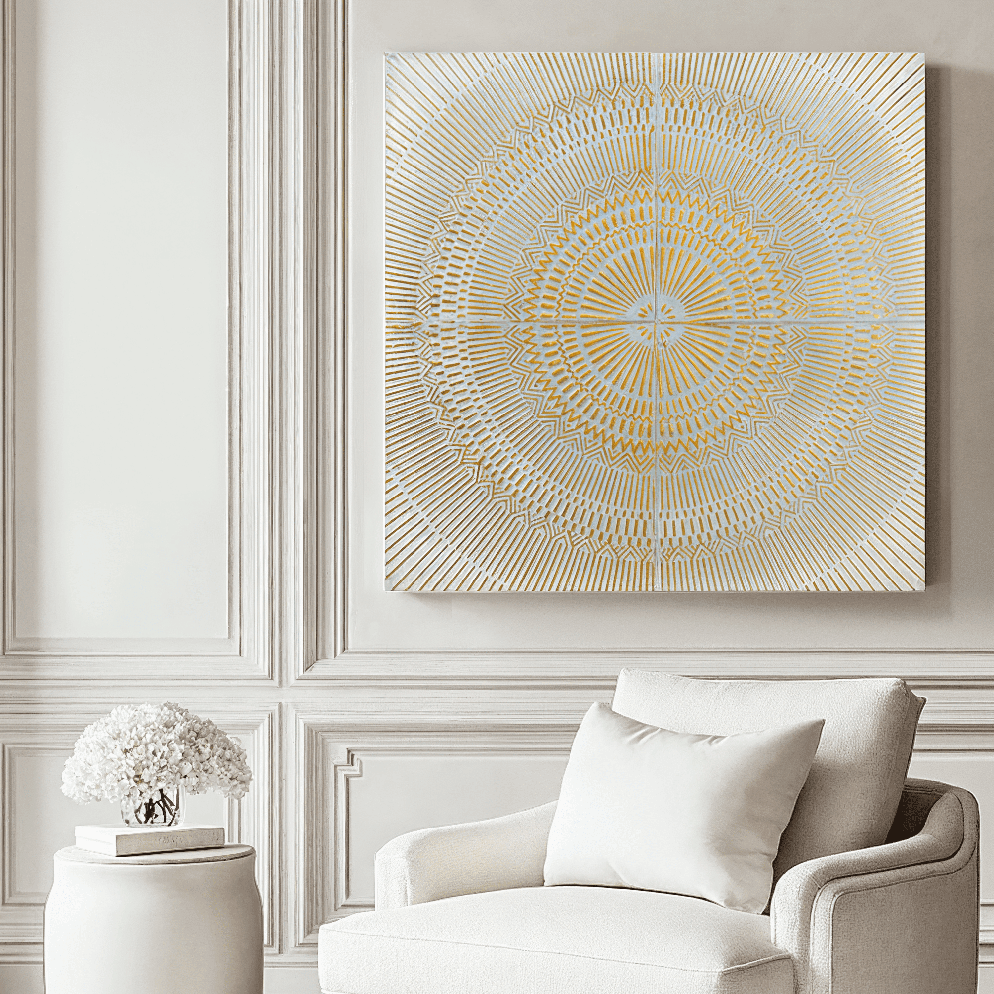 Textured Metallic Wall Decor Small Space Reference: In Stock Bliss White Gold Large Textured Metal Wall Art