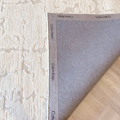 In Stock - Braelyn Ivory & Taupe Abstract Rug - 259 x 351cm 