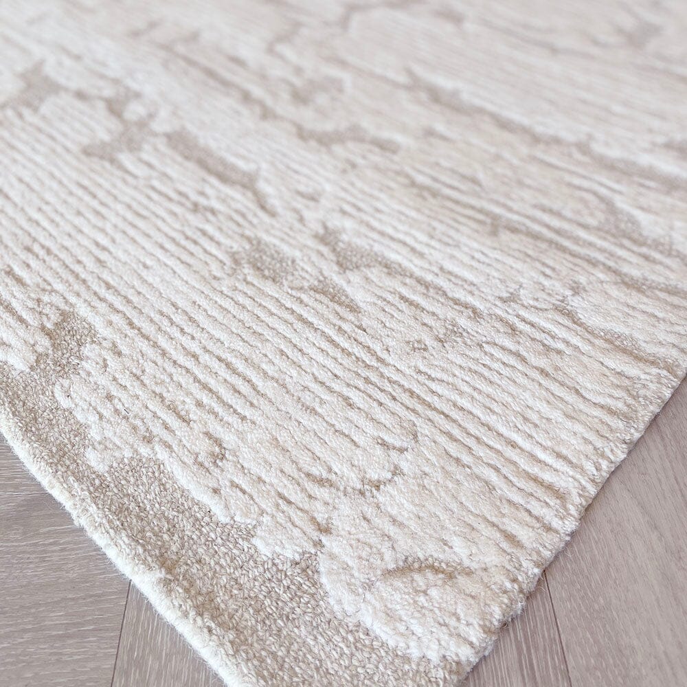 In Stock - Braelyn Ivory & Taupe Abstract Rug - 259 x 351cm 