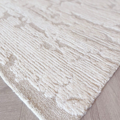 In Stock - Braelyn Ivory & Taupe Abstract Rug - 259 x 351cm Textiles 