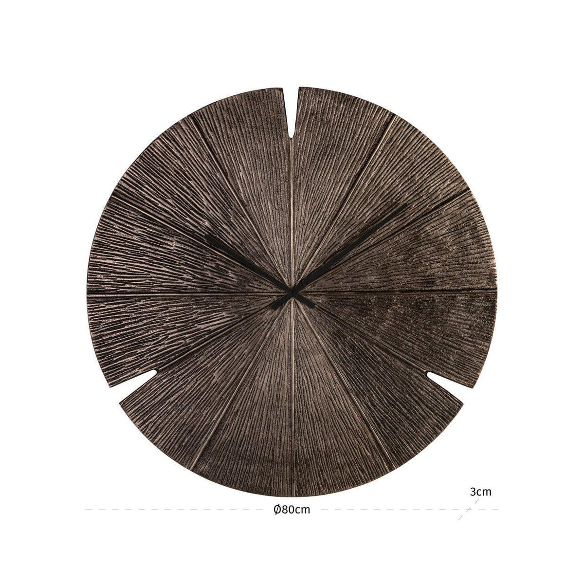 In Stock - Brooklynn Bronze Decorative Wall Clock Accessories 