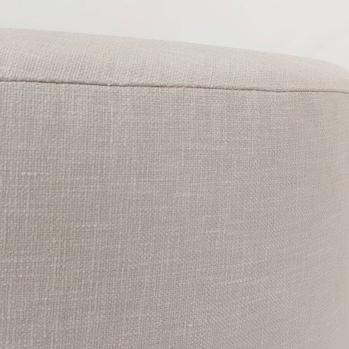 In Stock - Chambray Oyster Round Stool 