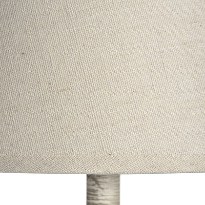 In Stock - Chatsworth Tall Wooden Thin Table Lamp with Neutral Shade Lighting 