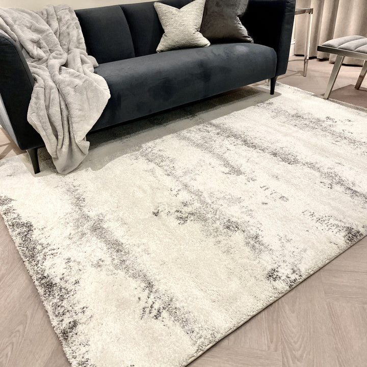 In Stock - Dionne Cream & Grey Rug - 120 x 170cm Textiles 