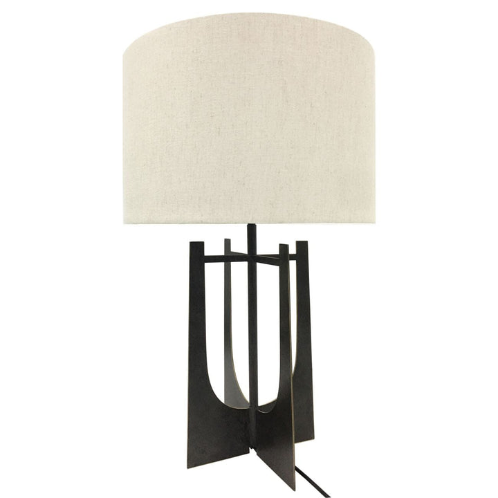 In Stock - Evelyn Hammered Bronze Table Lamp Lighting 