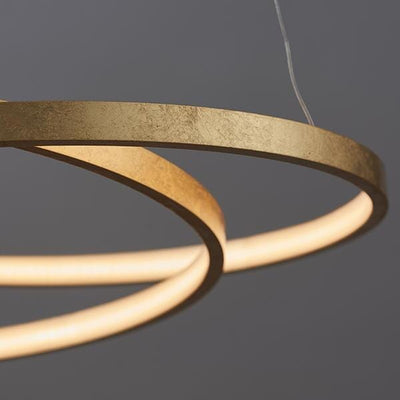 In Stock - Halo Ring Circular Gold LED Ceiling Light Lighting 